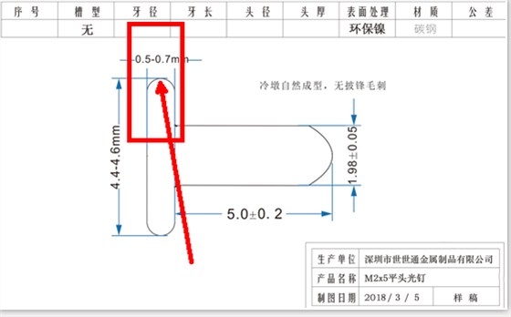 螺絲頭厚